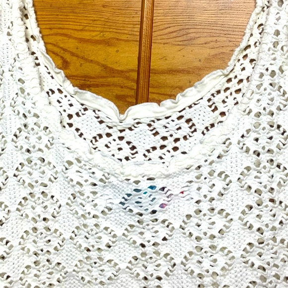 FREE PEOPLE BEACH RETRO Cropped Crochet Swing Tank - Picture 7 of 11